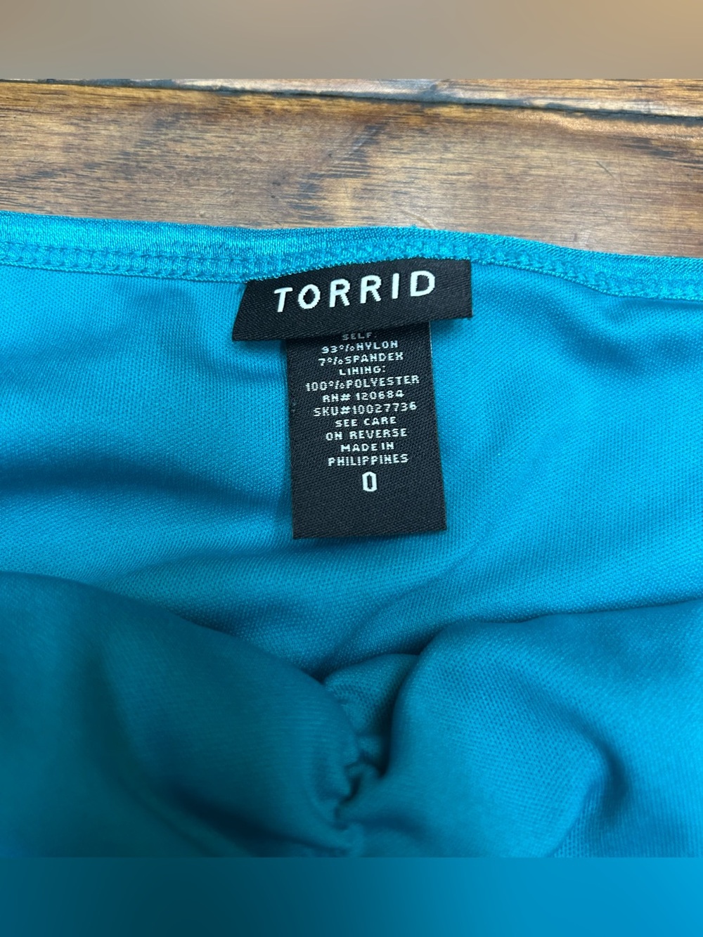 torrid Turquoise Lace Camisole with Floral Pattern - Picture 4 of 6